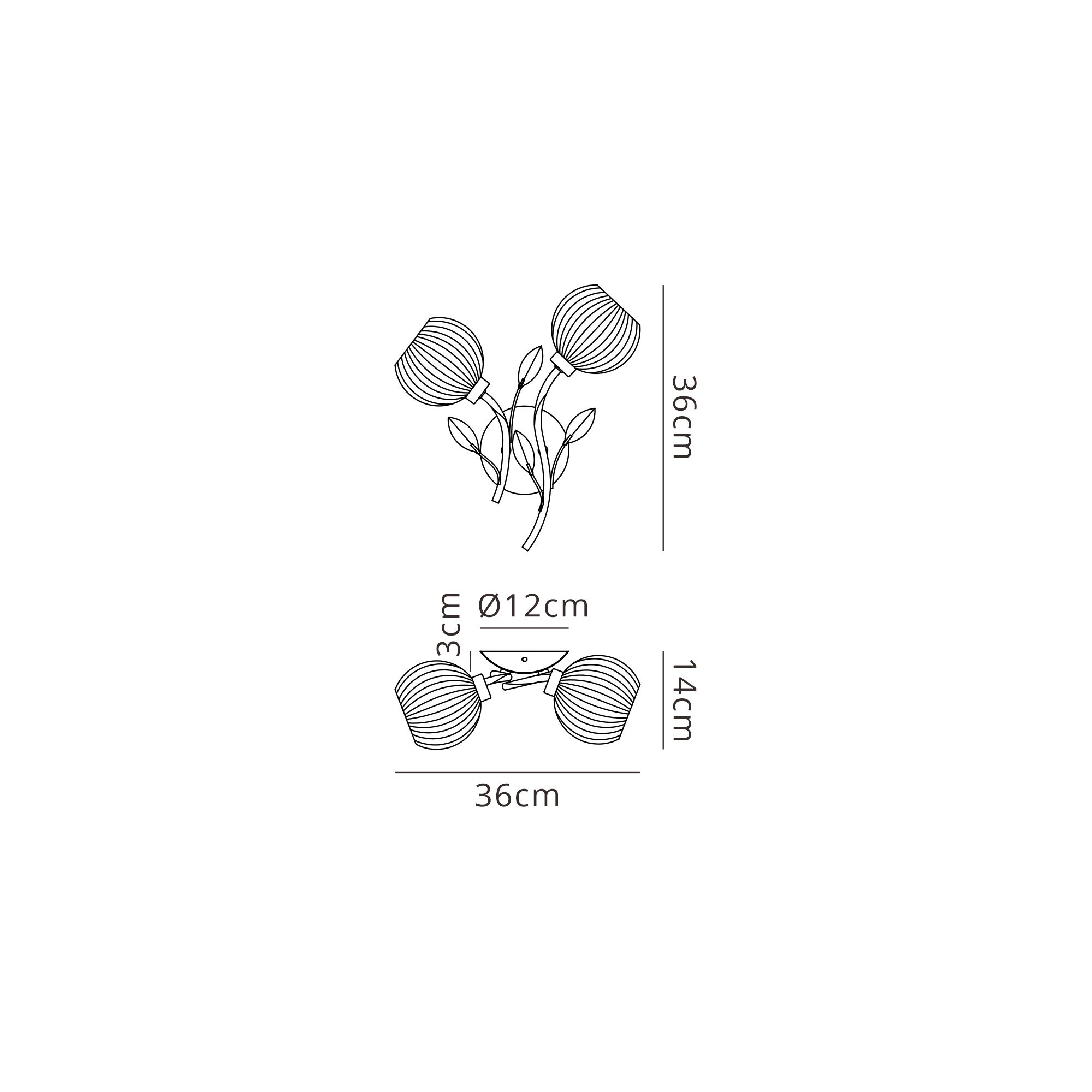 D0843CH  Elm Wall Light Light Polished Chrome